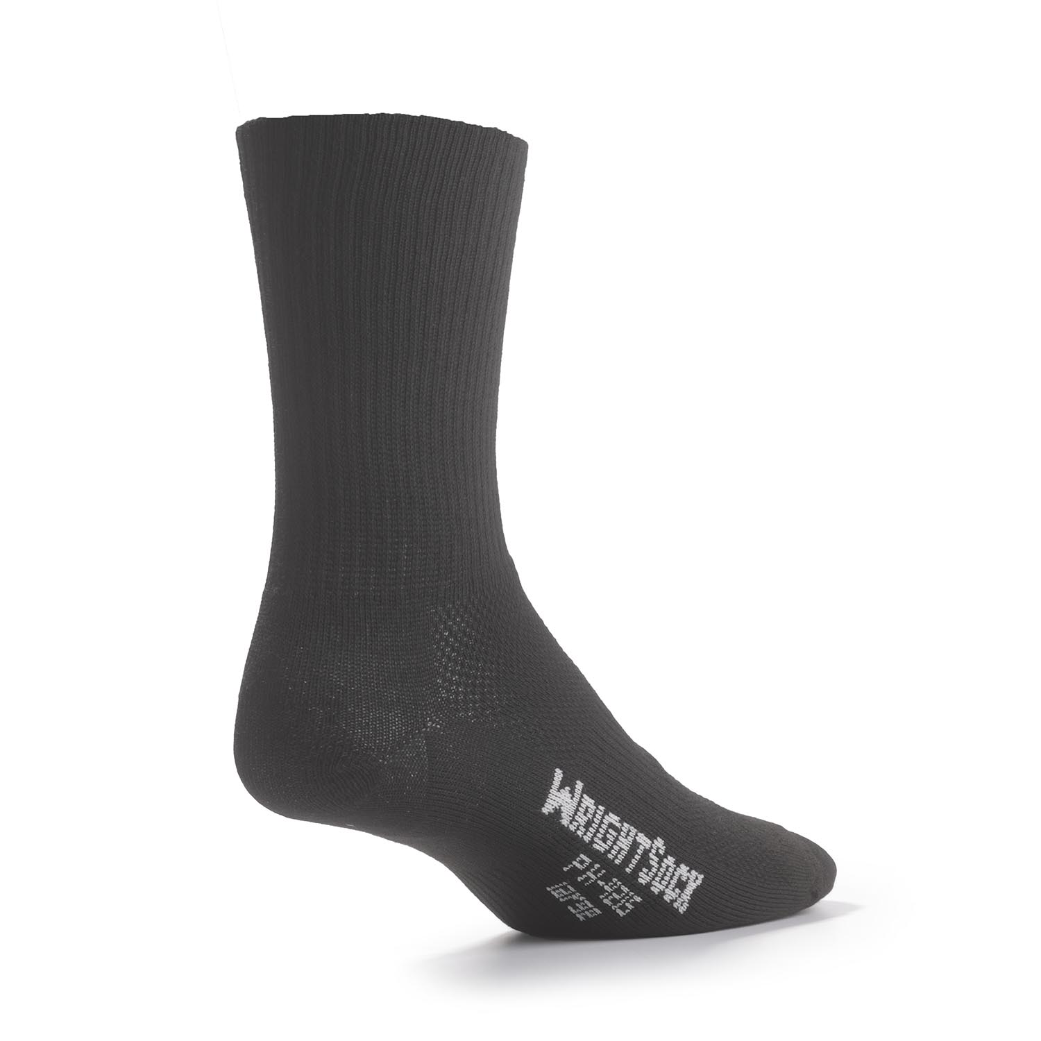 Wrightsock Cushioned DLX Black Crew - Large