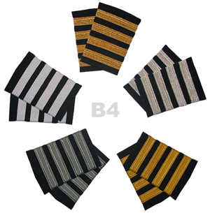 Airline Captain Epaulet 4 Stripe Bars